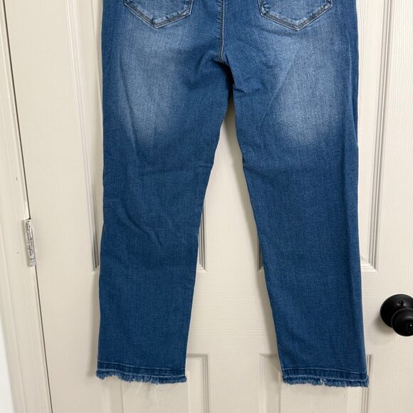 Curve Appeal Classic Straight Jeans Womens 4/27 High-Rise Stretch Denim Casual C - Picture 6 of 13